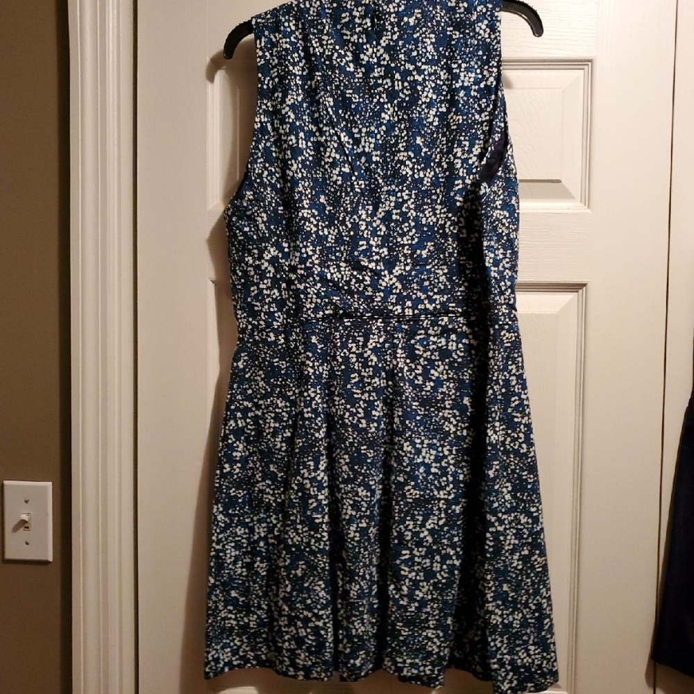 Navy floral dress